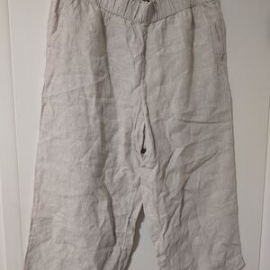 Talbots Women's Cream Wide Leg Pants